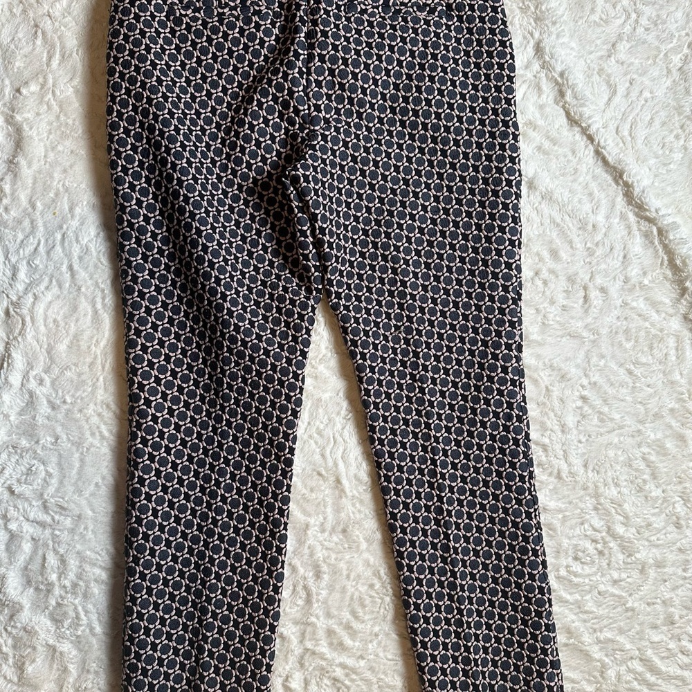 Ann Taylor Black and Cream Textured Pants - Picture 2 of 6